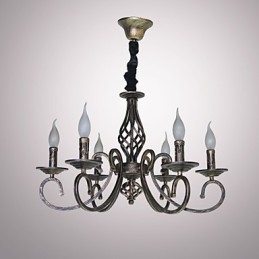 Retro jednoduchá lampa medená lampa sviečková lampa