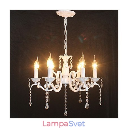 Luster Moderné krištáľové mini sviečkové lampy so železnou lampou Luster Moderné krištáľové mini sviečkové lampy so železnou lampou