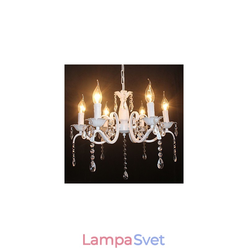 Luster Moderné krištáľové mini sviečkové lampy so železnou lampou