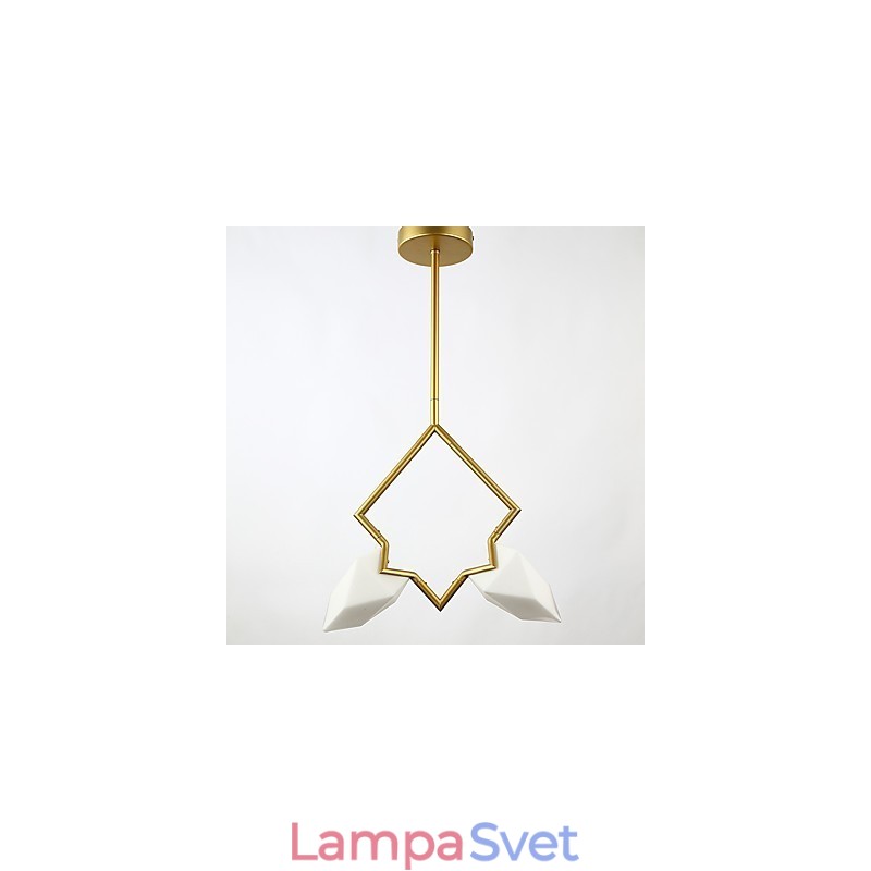 2 Ľahký stĺpový moderný kov so skleneným broskyňovým lustrom Ozdobná závesná lampa v jedálni