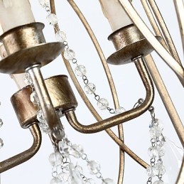 Štyri ľahké vintage kovové americké priemyselné loftové farebné maľby Európska lusterová lampa interiérová ozdobná závesná lampa