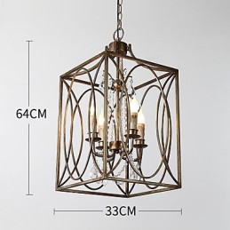 Štyri ľahké vintage kovové americké priemyselné loftové farebné maľby Európska lusterová lampa interiérová ozdobná závesná lampa