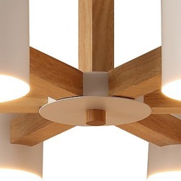 Luster so 6 svetlami Moderné Súčasné Tradičné Klasické Vintage Vidiecke Drevo Funkcia dreva