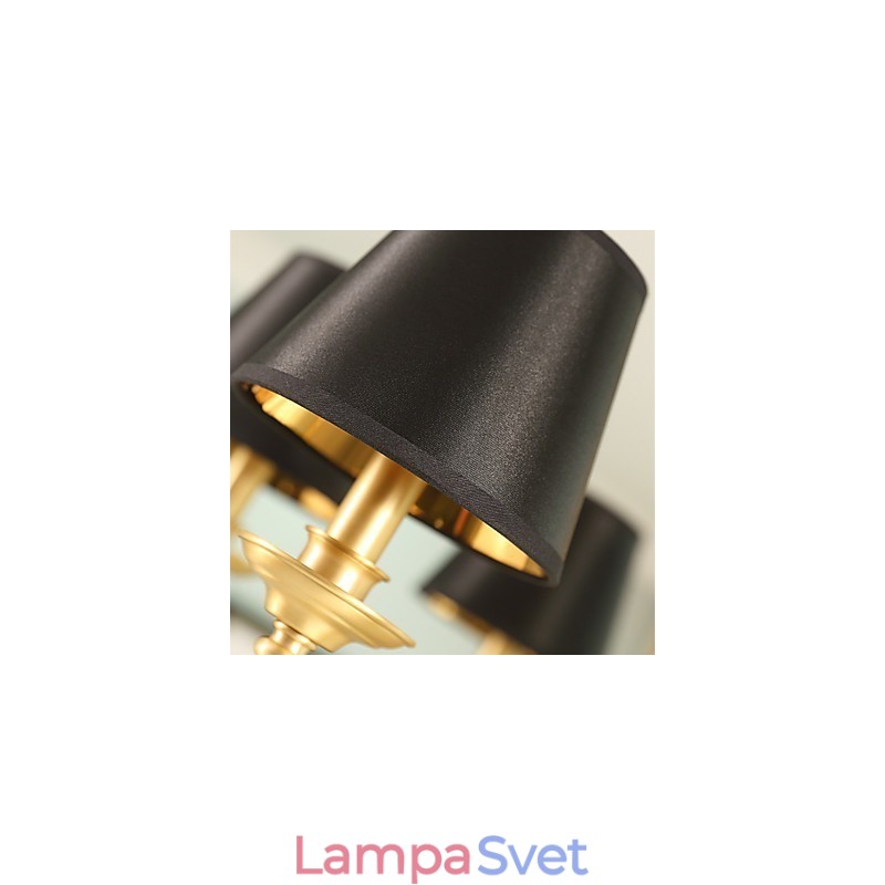 Luster Tradičný klasický vidiecky mosadzný prvok pre 8 kovových žiaroviek v mini štýle