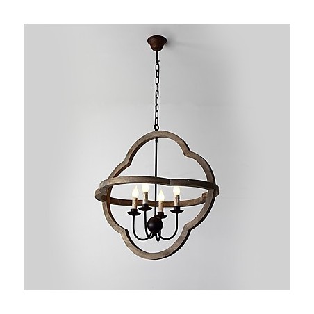 Vintage kovová americká priemyselná loftová maľba drevená lusterová lampa interiérová ozdobná závesná lampa Vintage kovová americká priemyselná loftová maľba drevená lusterová lampa interiérová ozdobná závesná lampa