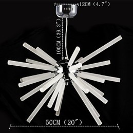 Funkcia Globe Chrome pre krištáľový kovový luster