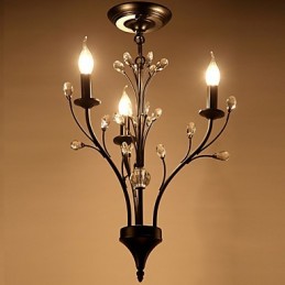 Moderná súčasná tradičná klasická rustikálna chata Vintage retro lucerna s vidieckym glóbusom na krištáľový luster