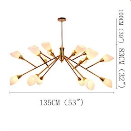 Nordic Simple Atmospheric Pastoral Luster Luster Creative Lobby Lamp