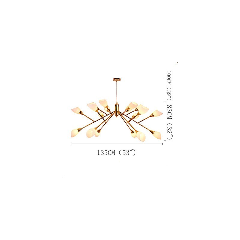 Nordic Simple Atmospheric Pastoral Luster Luster Creative Lobby Lamp