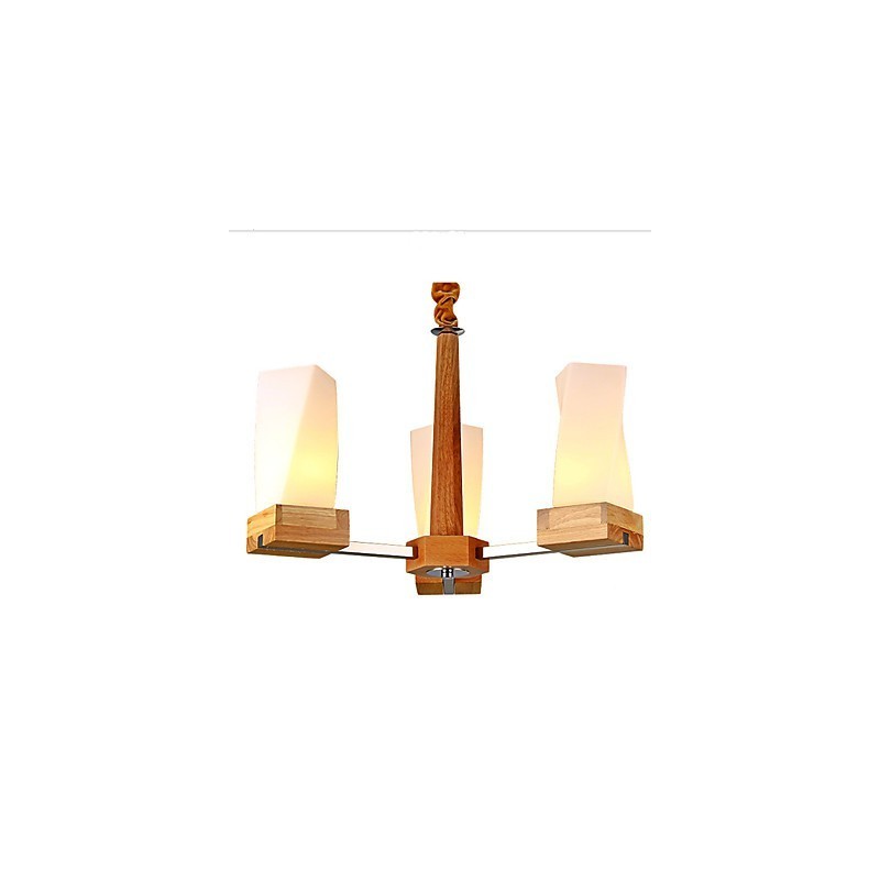 Jednoduché umelecké osvetlenie Stropná lampa z masívneho dreva Creative Iiving