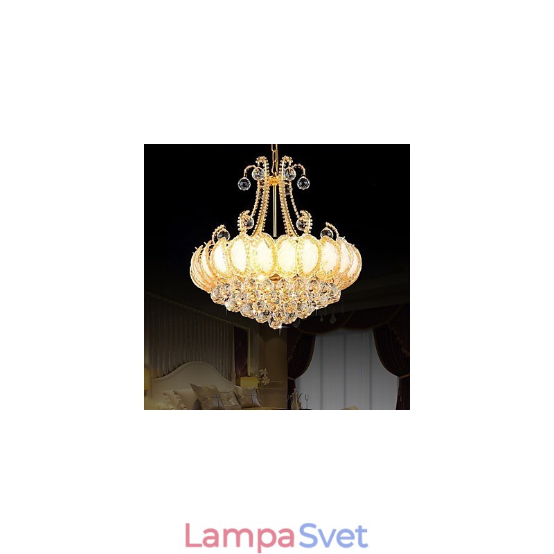Moderný luxusný krištáľový luster závesné svietidlo priemer 50 cm obsahuje 8 žiaroviek