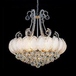 Moderný luxusný krištáľový luster závesné svietidlo priemer 50 cm obsahuje 8 žiaroviek