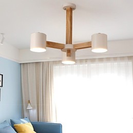 Luster s 3 svetlami Moderné Súčasné Tradičné Klasické Vintage Vidiecke Drevo Funkcia dreva