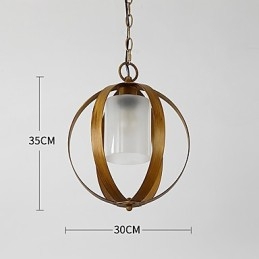 Loft Kovová maľba v americkom industriálnom štýle Farba so sklom Európsky luster Lampa interiérová ozdobná závesná lampa