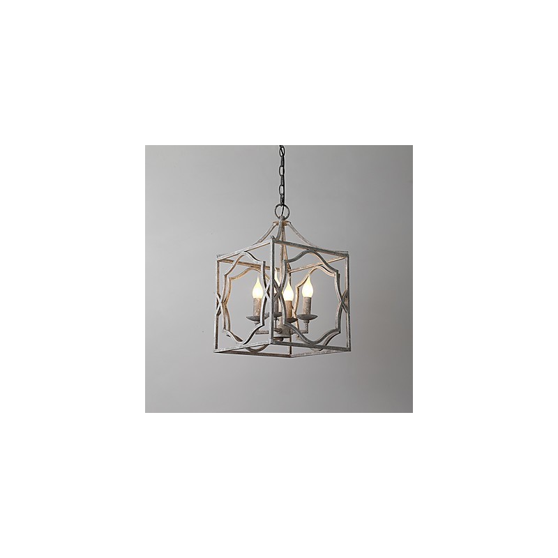 Vintage kovová americká priemyselná loftová maľba európska lustrová lampa interiérová ozdobná závesná lampa