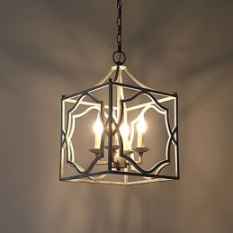 Vintage kovová americká priemyselná loftová maľba európska lustrová lampa interiérová ozdobná závesná lampa