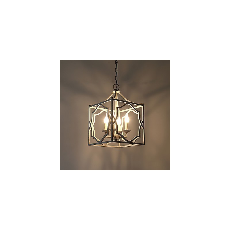 Vintage kovová americká priemyselná loftová maľba európska lustrová lampa interiérová ozdobná závesná lampa