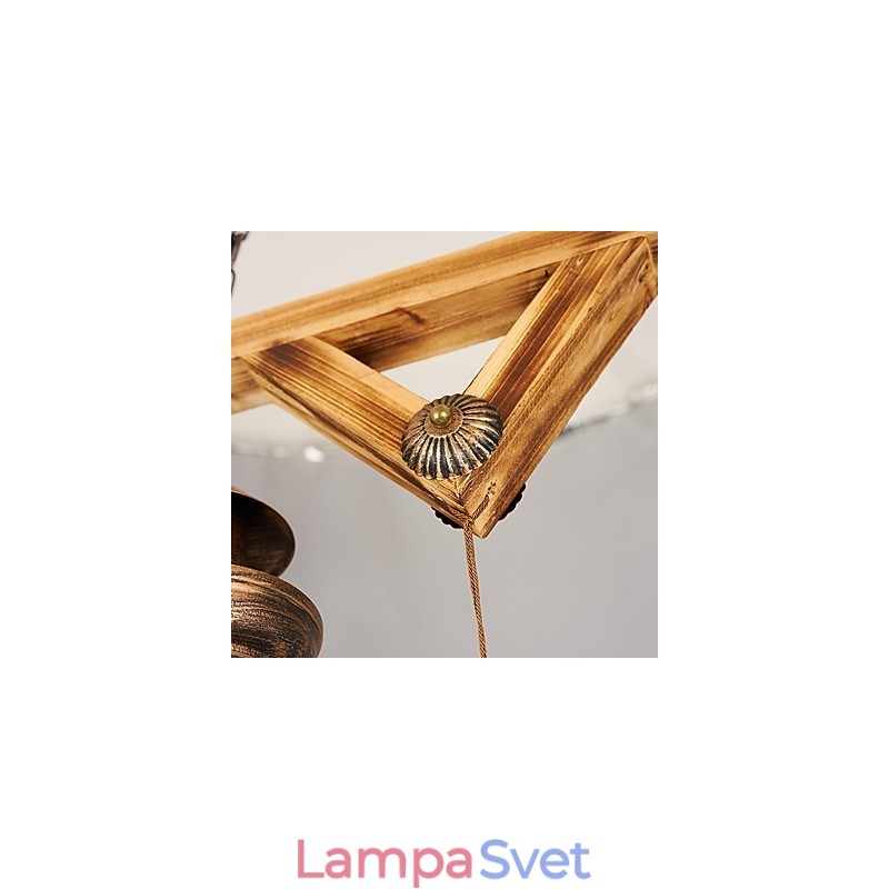 Rustic Lodge Globe Vintage retro vidiecka maľba pre dizajnérov v mini štýle Kovový luster