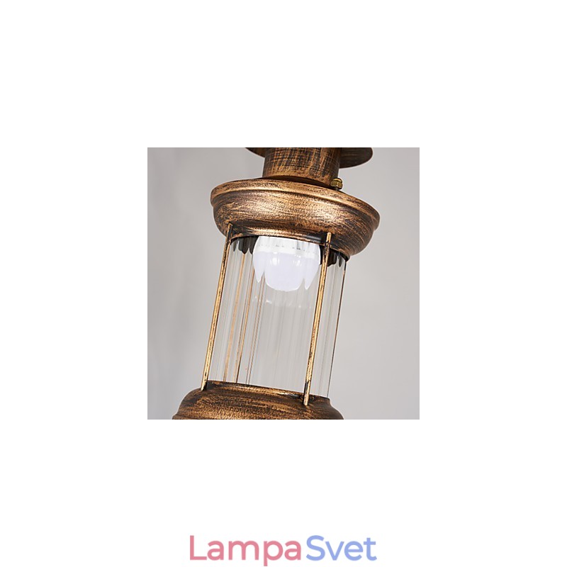 Rustic Lodge Globe Vintage retro vidiecka maľba pre dizajnérov v mini štýle Kovový luster