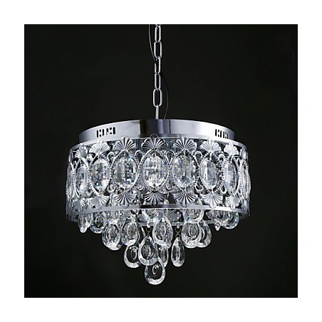 Elegantný moderný priehľadný krištáľový luster so 4 svetlami Elegantný moderný priehľadný krištáľový luster so 4 svetlami