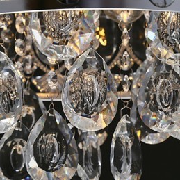 Elegantný moderný priehľadný krištáľový luster so 4 svetlami