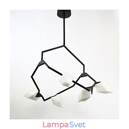 Päť svetelných stĺpikov moderného kovu so skleneným broskyňovým lustrom na ozdobnú závesnú lampu v jedálni Päť svetelných stĺpikov moderného kovu so skleneným broskyňovým lustrom na ozdobnú závesnú lampu v jedálni
