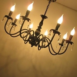 Krištáľová lampa v európskom štýle Lampa s odevmi Lampy a lampáše Dekorácia Projekt Droplight