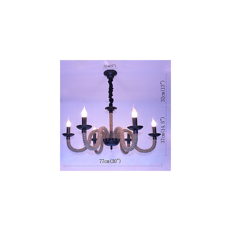 Loft Industrial Wind Vintage Iron Lampy Obchody Luster Lano Luster Lights