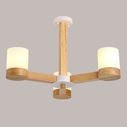 Luster s 3 svetlami Moderné Súčasné Tradičné Klasické Vintage Vidiecke Drevo Funkcia dreva