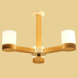 Luster s 3 svetlami Moderné Súčasné Tradičné Klasické Vintage Vidiecke Drevo Funkcia dreva