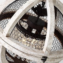 Vintage kovová americká priemyselná loftová maľba drevená lusterová lampa interiérová ozdobná závesná lampa