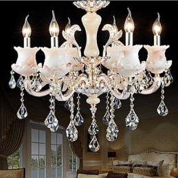 Závesná krištáľová lampa zo zinkovej zliatiny v európskom štýle