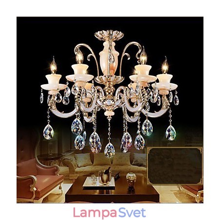 Európska vysokokvalitná závesná lampa z jadeitového krištáľu Atmosféra Závesná lampa zo zliatiny zinku Sviečková krištáľová lampa Európska vysokokvalitná závesná lampa z jadeitového krištáľu Atmosféra Závesná lampa zo zliatiny zinku Sviečková krištáľová lampa