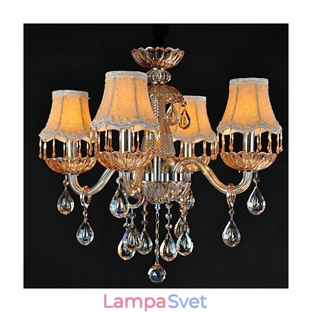 Luster Crystal Retro Glass 4 Light Luster Crystal Retro Glass 4 Light