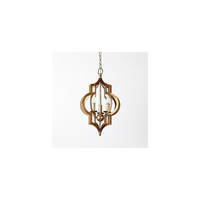 Vintage kovová americká priemyselná loftová maľba európska lusterová lampa interiérová ozdobná závesná lampa