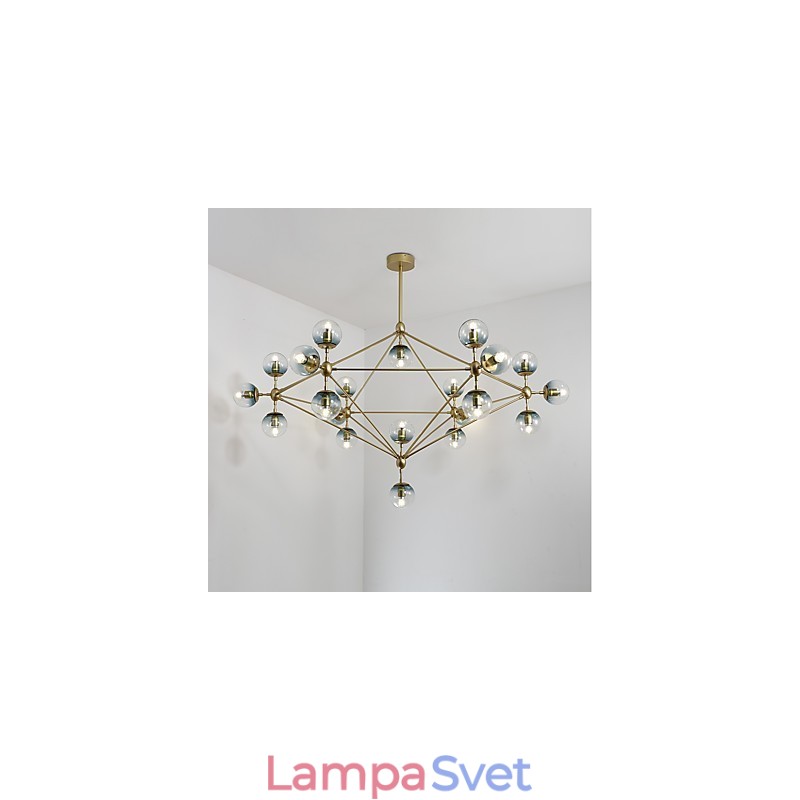 Twenty_one Light Post Moderný európsky štýl Modo Kovové sklenené závesné svietidlo Foyer Dekoratívne priemyselné lusterové svietidlo