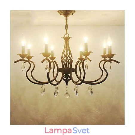 Krištáľový luster v európskom štýle Jedálenské svetlá Jednoduché Kreatívne sviečky Lampy a lampáše Novinka Lightig