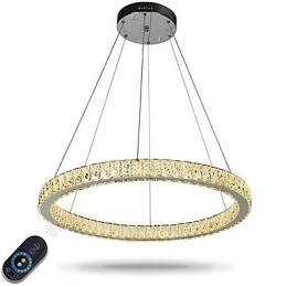 Stmievateľné kruhové stropné svietidlo Závesné svetlo Moderné lustrové osvetlenie Vnútorná lampa s diaľkovým ovládaním