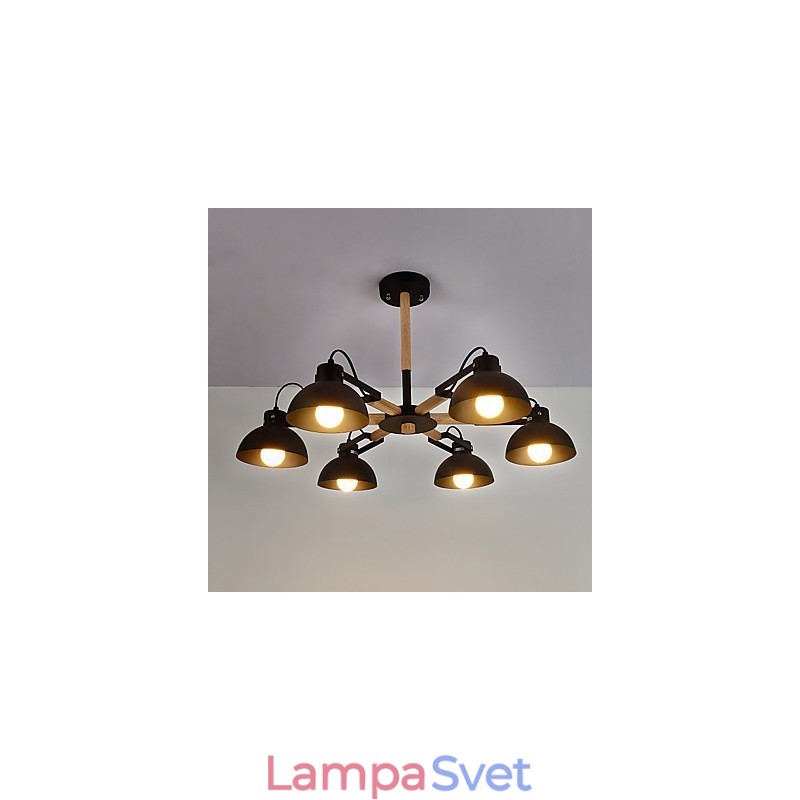 Tradičný klasický rustikálny domček Vintage Retro obraz pre kovový luster v mini štýle
