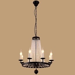 8 svetiel Luster Moderné Súčasné Tradičné Klasické Rustikálne Lodge Vintage Retro Lucerna Bubon Country Island Globe Misa