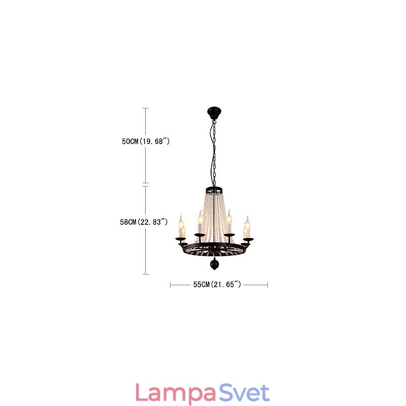 8 svetiel Luster Moderné Súčasné Tradičné Klasické Rustikálne Lodge Vintage Retro Lucerna Bubon Country Island Globe Misa