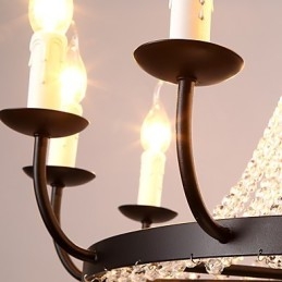 8 svetiel Luster Moderné Súčasné Tradičné Klasické Rustikálne Lodge Vintage Retro Lucerna Bubon Country Island Globe Misa
