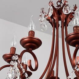 Luster s 8 svetlami Moderné Súčasné Tradičné Lodge Vintage Retro Country Maľba Funkcia pre krištáľový kov