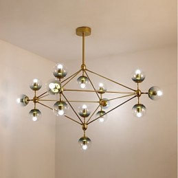 Pätnásť svetelných stĺpikov v modernom európskom štýle Modo Kovová sklenená závesná lampa vo vstupnej hale Ozdobte priemyselnú lusterovú lampu