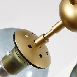 Závesná lampa v štýle Ten Light Post v modernom európskom štýle Modo Kovové sklenené predsiene Ozdobte priemyselnú lusterovú lampu