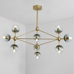 Závesná lampa v štýle Ten Light Post v modernom európskom štýle Modo Kovové sklenené predsiene Ozdobte priemyselnú lusterovú lampu