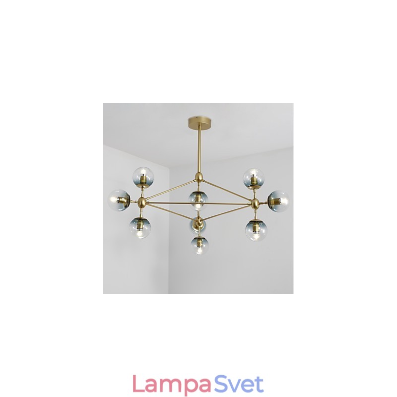 Závesná lampa v štýle Ten Light Post v modernom európskom štýle Modo Kovové sklenené predsiene Ozdobte priemyselnú lusterovú lampu