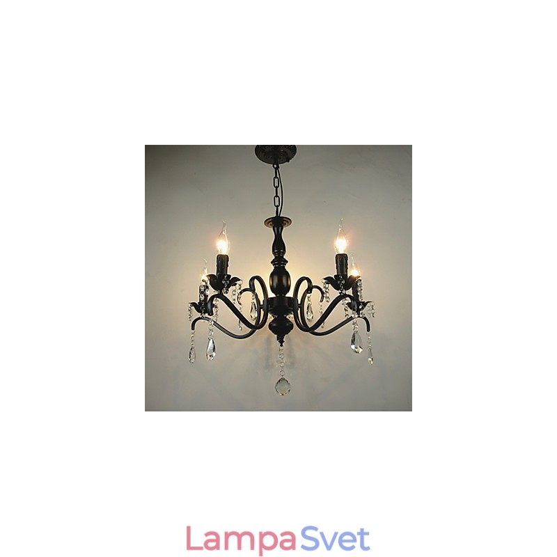 Novinka Svietidlá Európsky štýl Kovaná lampa Originalita Individualita Dekorácia Sviečková lampa Luster
