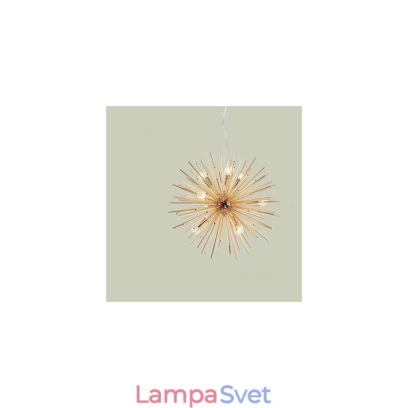 Retro Imitation Copper Creative line 10 Lights