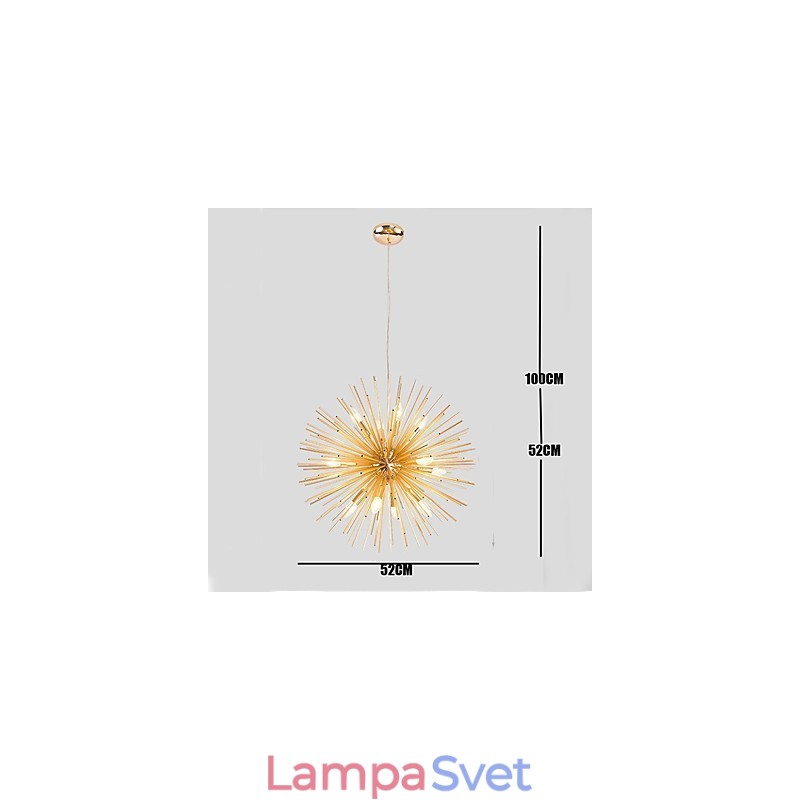 Retro Imitation Copper Creative line 10 Lights